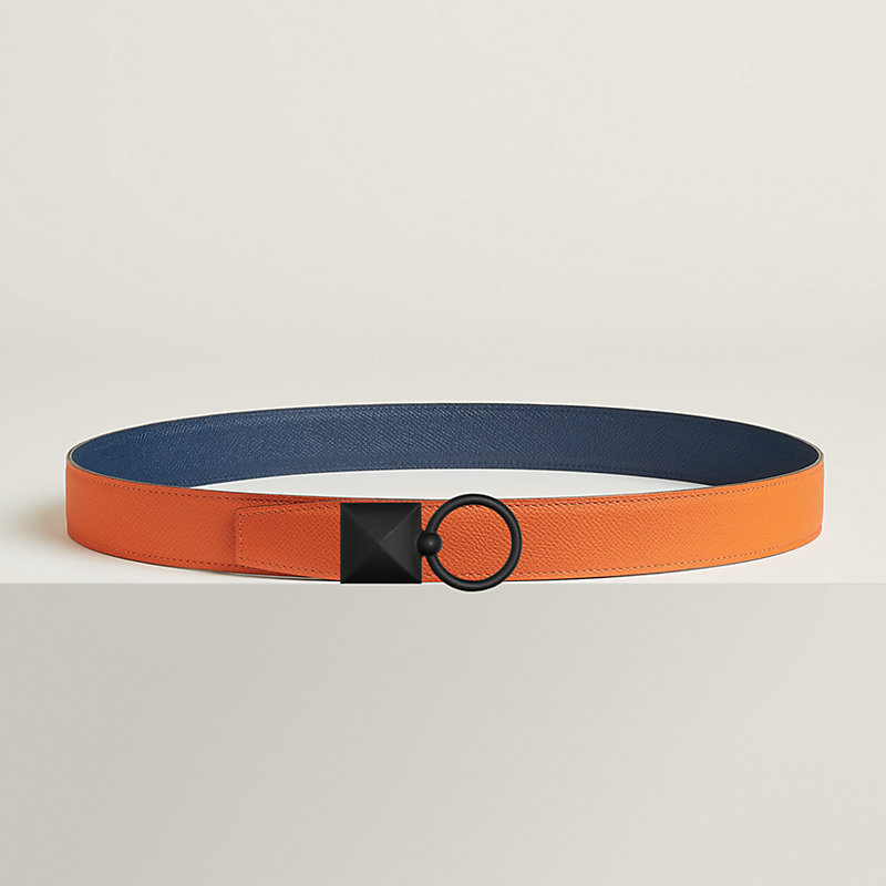 Medor XO belt buckle & Reversible leather strap 32 mm