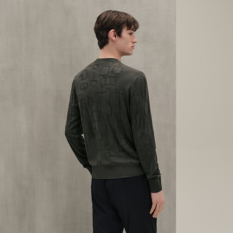 スウェット・トレーナー HERMES \"H golf\" reversible crewneck sweater H golf