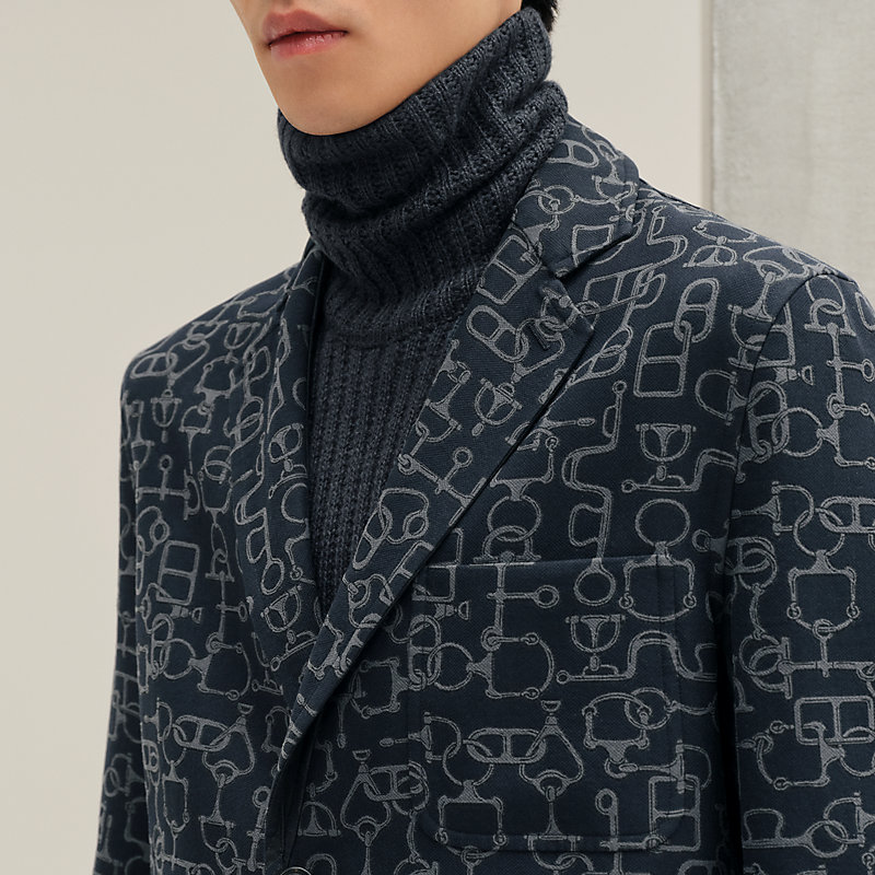 HERMES】バヤデールブランケット Avalon Bayadere blanket - Blue | Hermès USA