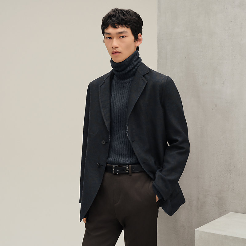 HERMES Heaven Charbon / Flanelle Mサイズ HERMES Knit cap Knitted hat Haven ＃S Charbon/Flannel gray