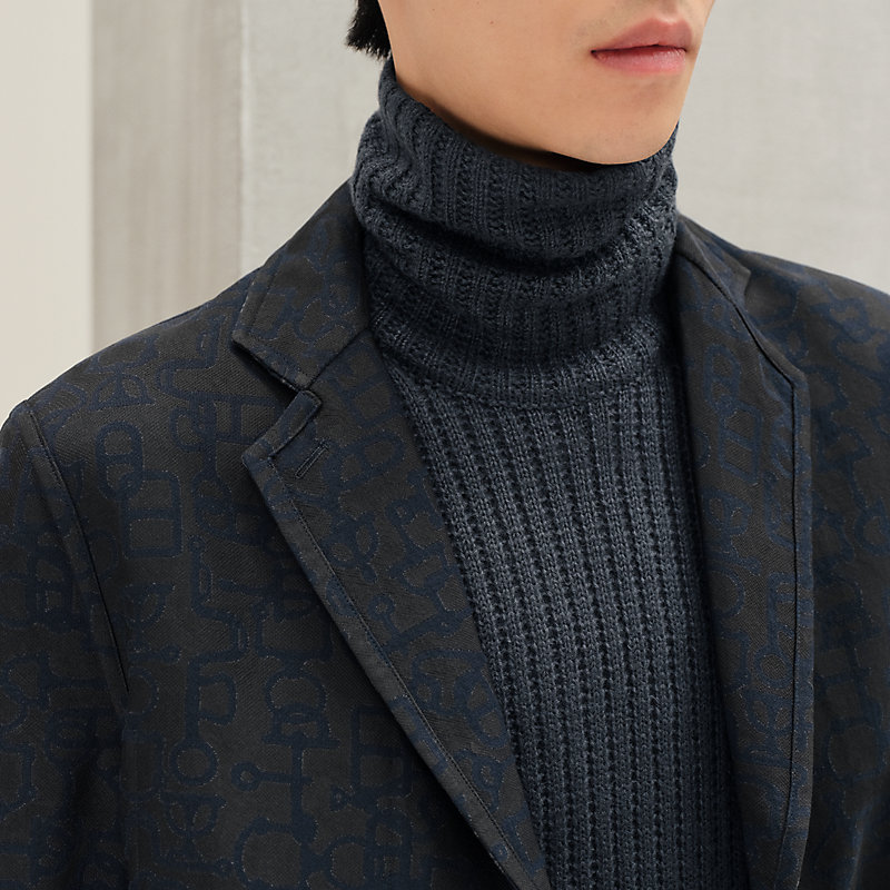 HERMES】バヤデールブランケット Avalon Bayadere blanket - Blue | Hermès USA