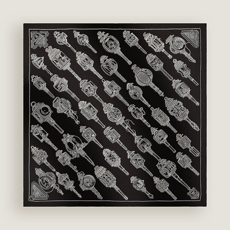 Merveilleuses Lanternes embroidered scarf 90 | Hermès USA