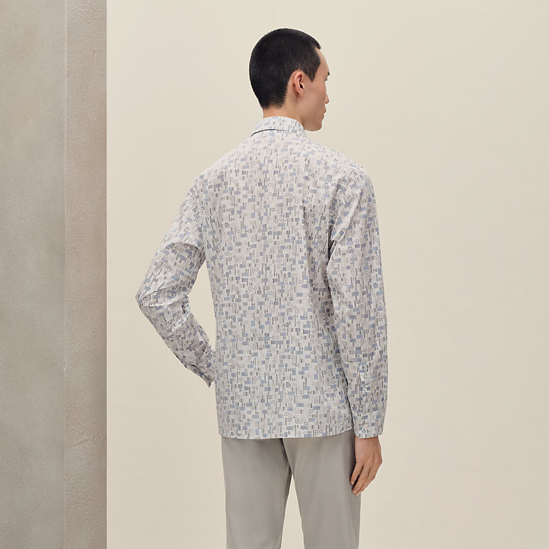 "Metal au Carre" straight cut shirt