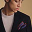 Metal en Vrac pocket square 45, View: Worn, worn, view 2 of 3