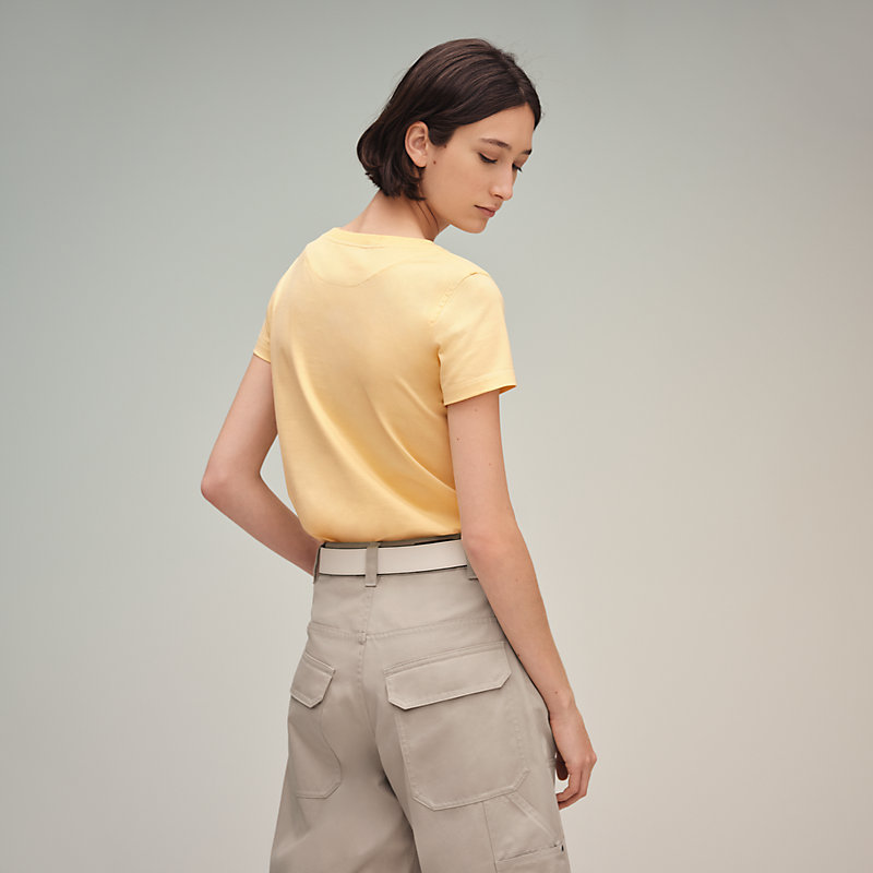 現行モデル◎HERMES エルメスカットソー マニエールボーダーロゴ