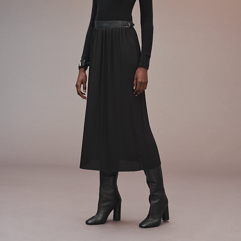 mid length pleated skirts you tube