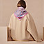 Mille Feuilles de Soie double face scarf 90, View: Worn, worn, view 3 of 6