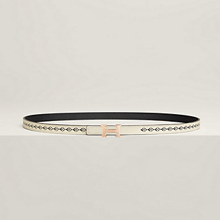 Mini 5382 belt buckle & Trefle leather strap 13 mm | Hermès Thailand