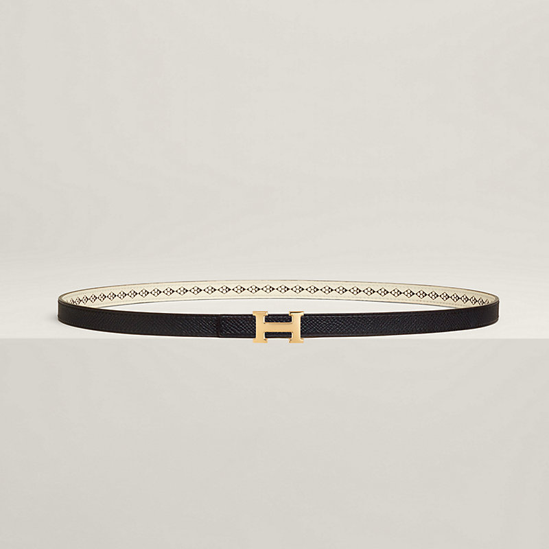 Mini 5382 belt buckle & Trefle leather strap 13 mm | Hermès Thailand