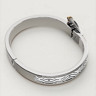 Hermes Clic Cadenas Bracelet 2021 Cruise, Grey, PM