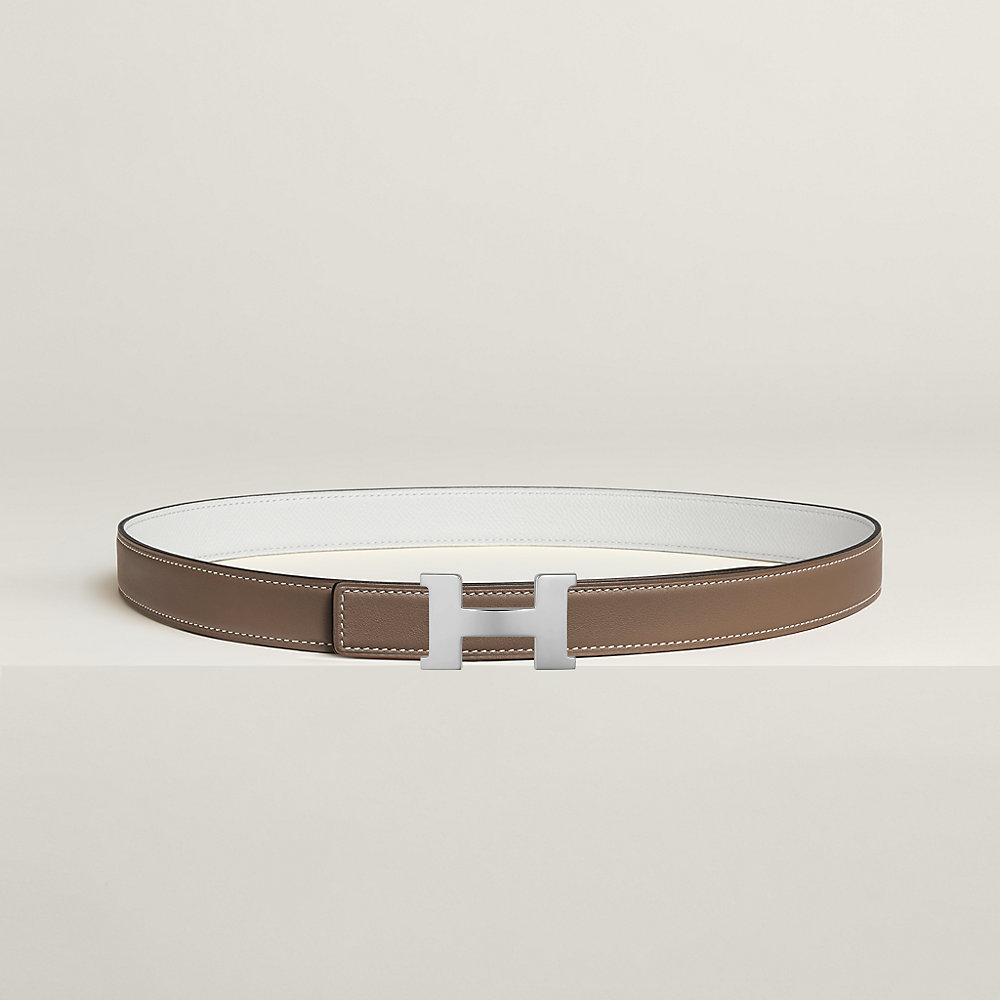 Hermes Constance mini 5382 リバーシブルベルト 24MM シルバー Mini Constance belt buckle & Reversible leather strap 24 mm