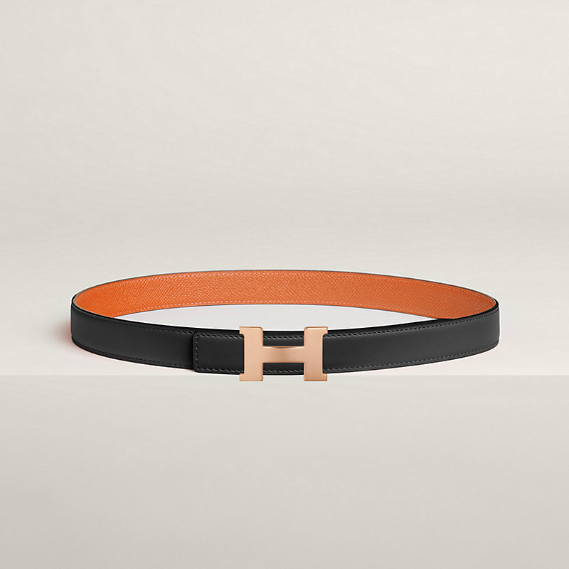Mini Constance belt buckle & Reversible leather strap 24 mm
