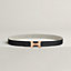 Mini Constance belt buckle & Toile H Plume leather strap 24&nbsp;mm, View: , view 2 of 2