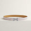 View: , Mini Constance Guillochee belt buckle & Bandana leather strap 24 mm