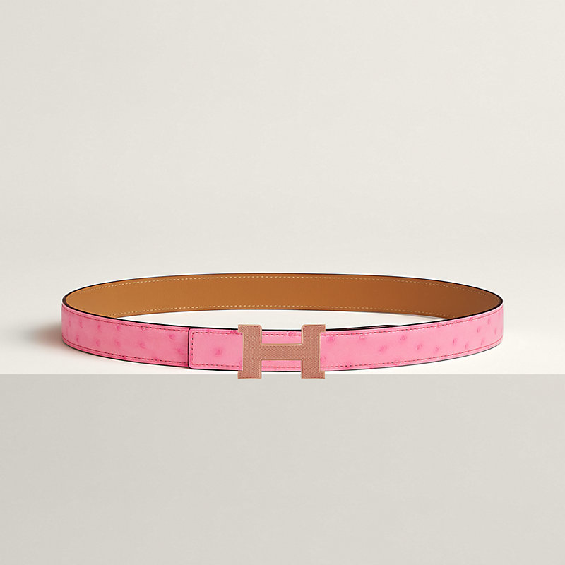 アクセサリー Hermes Belt & Buckle H Guillochee belt buckle & Reversible leather strap 32 mm