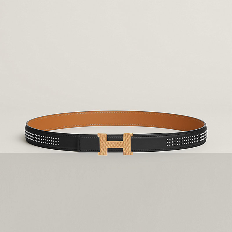 【mami】【Hermès】 エルメス Constance ベルト Mini Constance Guillochee belt buckle & Leather strap 24 mm