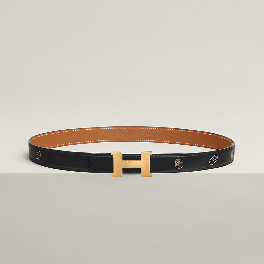 Mini Constance Martelee belt buckle & Hermès sur Mer reversible leather ...