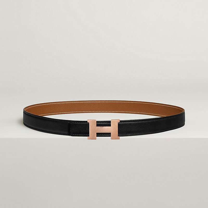Mini Constance Martelee belt buckle & Reversible leather strap 24 mm