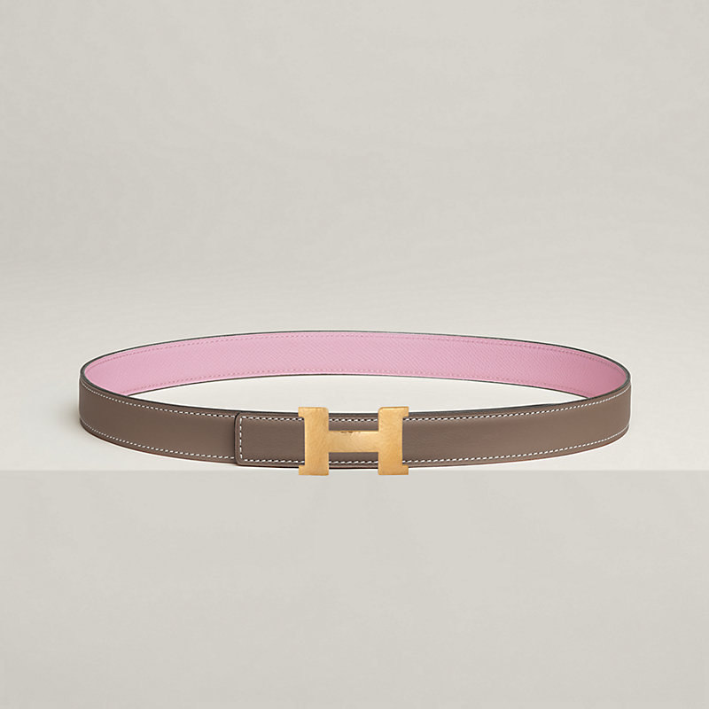 Mini Constance Martelee belt buckle & Reversible leather strap 24 mm