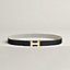 Mini Constance Martelee belt buckle & Toile H Plume leather strap 24&nbsp;mm, View: , view 2 of 2