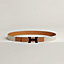 Mini Constance So Black belt buckle & Toile H Plume leather strap 24&nbsp;mm, View: , view 1 of 2