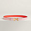 Mini H belt buckle & Hermès sur Mer reversible leather strap 24&nbsp;mm, View: , view 1 of 3