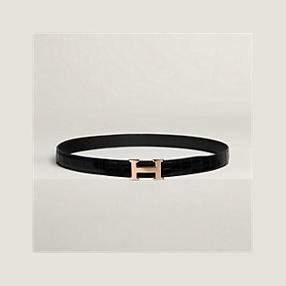 Mini H belt buckle & Leather strap 24 mm