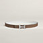 View: , Mini H belt buckle & Reversible leather strap 24 mm