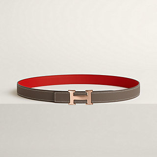 Mini H belt buckle & Reversible leather strap 24 mm | Hermès USA
