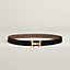 View: , Mini H belt buckle & Reversible leather strap 24 mm
