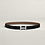 View: , Mini H belt buckle & Reversible leather strap 24 mm