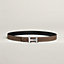 View: , Mini H belt buckle & Reversible leather strap 24 mm