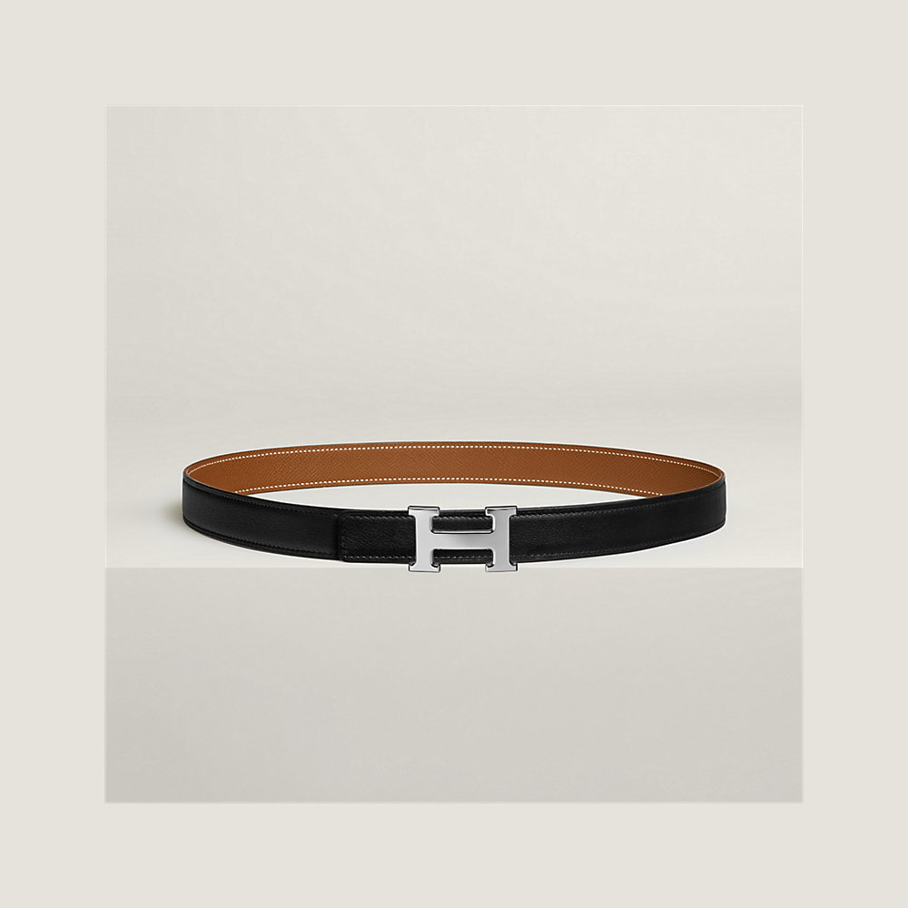 Mini H belt buckle & Reversible leather strap 24 mm | Hermès USA