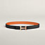View: , Mini H belt buckle & Reversible leather strap 24 mm