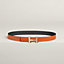 View: , Mini H belt buckle & Reversible leather strap 24 mm