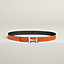 View: , Mini H belt buckle & Reversible leather strap 24 mm