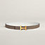 Mini H belt buckle & Reversible leather strap 24&nbsp;mm, View: , view 1 of 4