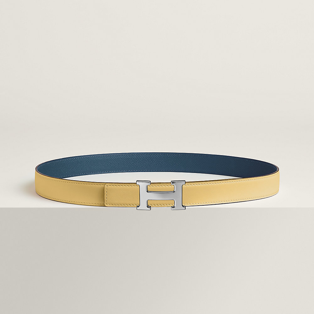 Mini H belt buckle & Reversible leather strap 24 mm | Hermès USA