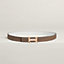 Mini H Disco belt buckle & Reversible leather strap 24&nbsp;mm, View: , view 1 of 3