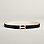 Mini H Disco belt buckle & Reversible leather strap 24&nbsp;mm, View: , view 2 of 3