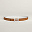 Mini H Disco belt buckle & Reversible leather strap 24&nbsp;mm, View: , view 1 of 2