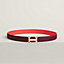Mini H Disco belt buckle & Reversible leather strap 24&nbsp;mm, View: , view 1 of 3