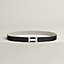 Mini H Disco belt buckle & Toile H Plume leather strap 24&nbsp;mm, View: , view 2 of 2
