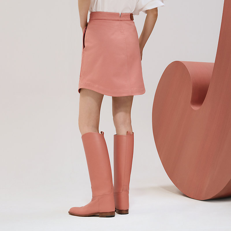 【エレガント！】HERMES Mini-jupe details equestres スカート miniskirt-with-equestrian-