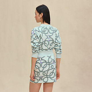 優美な動きを描く HERMES Jupe fluide Palefroi Remix スカート palefroi-remix-miniskirt--