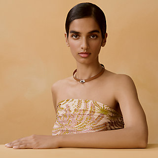 Mini Kelly choker - Beige | Hermès USA