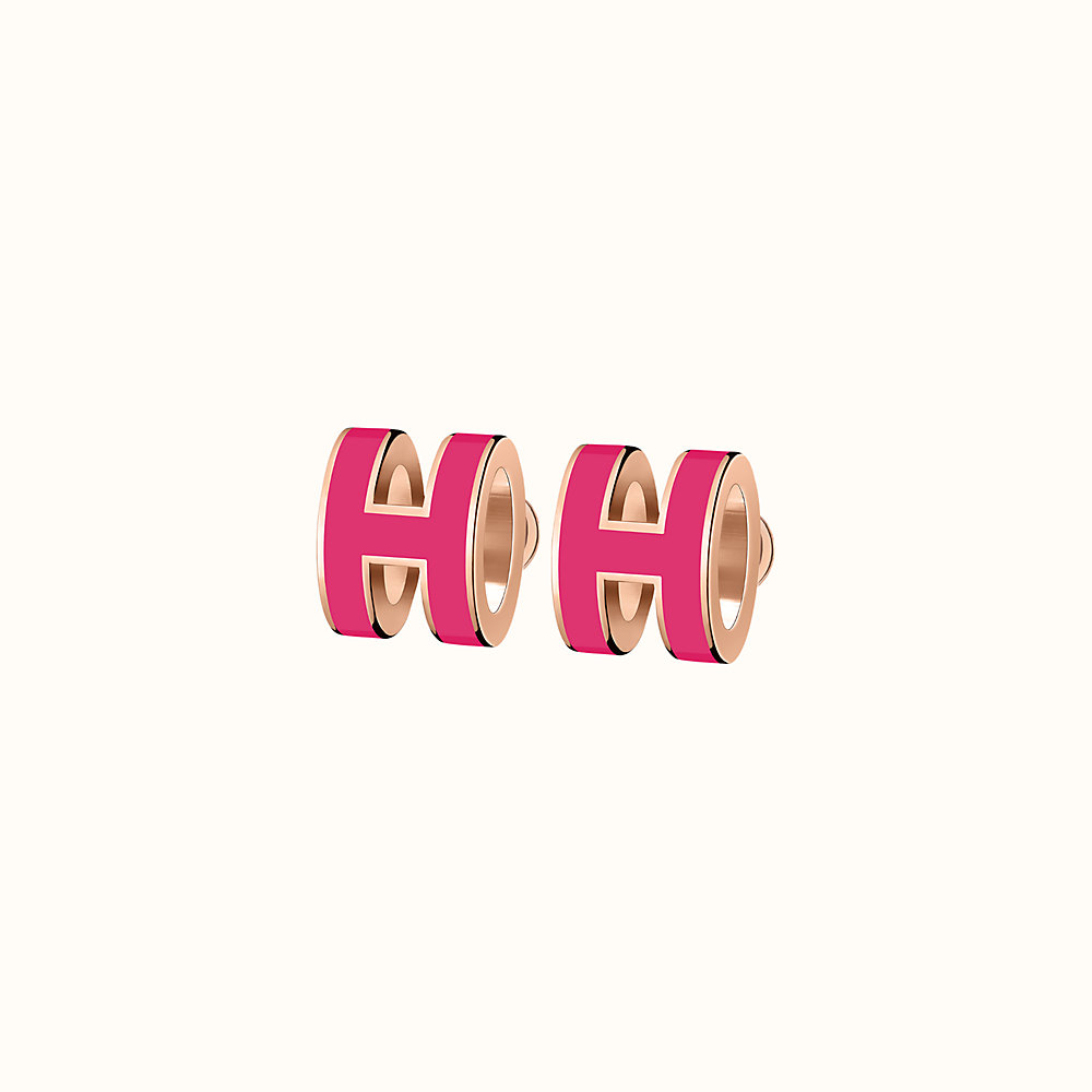 mini pop h earrings hermes