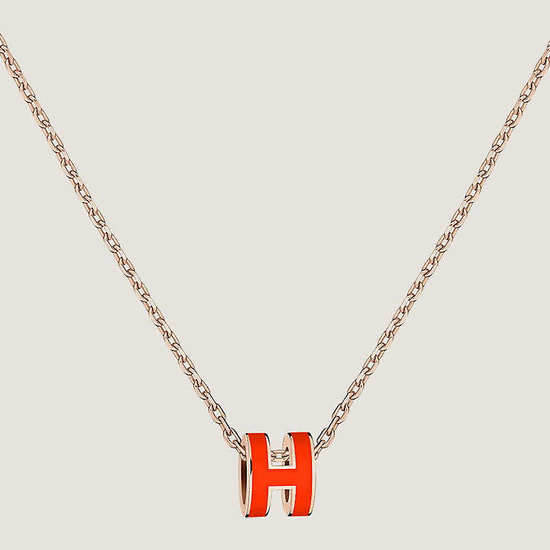 Hermes pop h necklace white sale