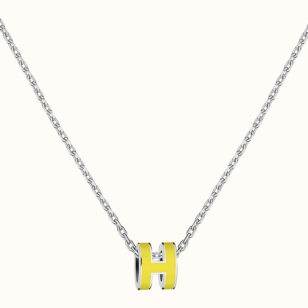 hermes pop h pendant white