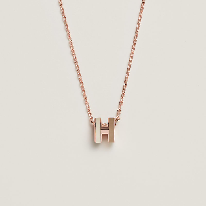 Mini Pop H Rocabar pendant - Beige | Hermès USA